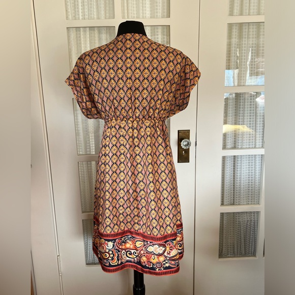Silk Banana Republic Pattern Dress - Picture 5 of 7